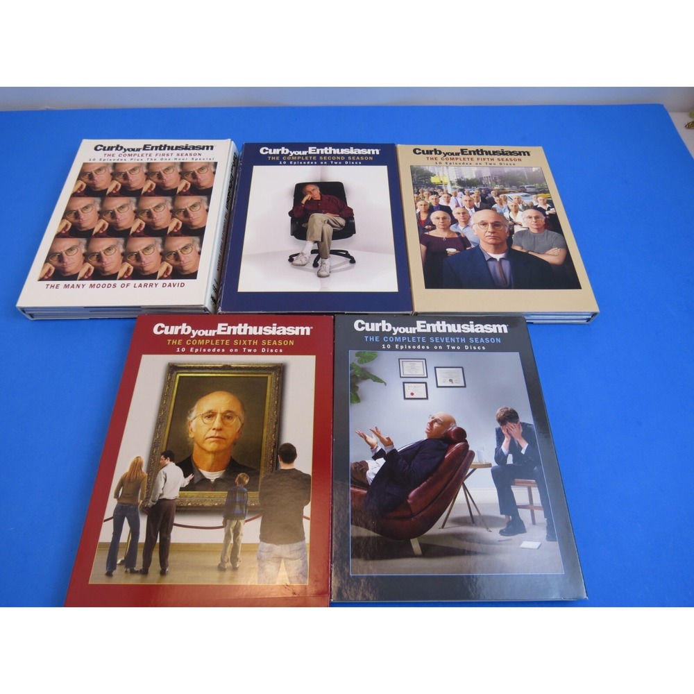 Curb Your Enthusiasm Full Season DVD Lot of 5 Larry David Seasons 1 2 5 6 7